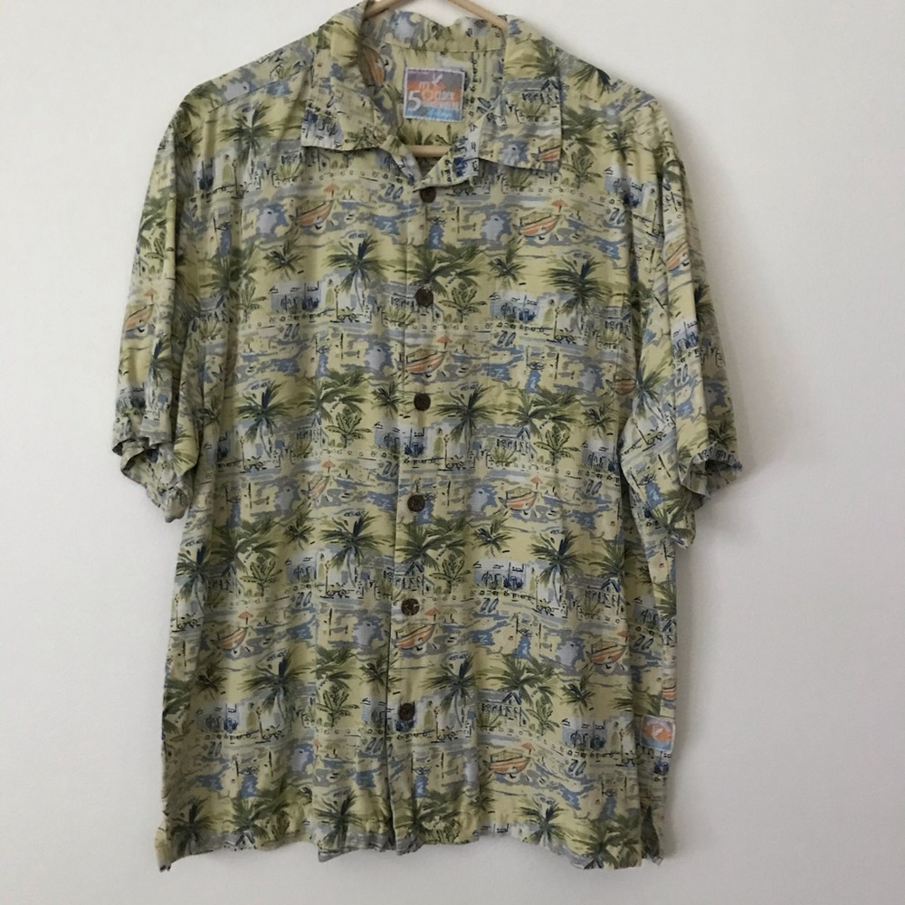 It’s 5 O’Clock Somewhere 100% Silk shirt 👔